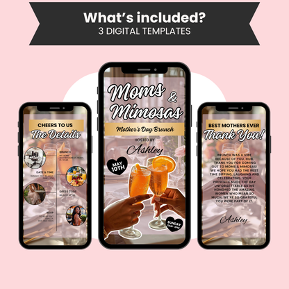 Digital Mothers Day Brunch Invitation Template
