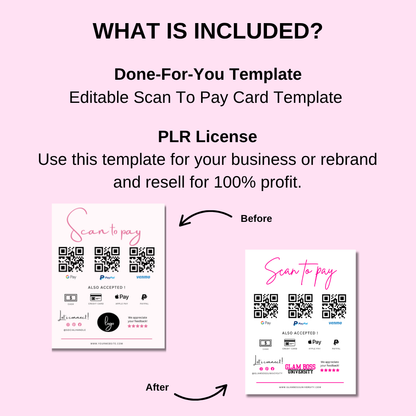 Scan To Pay Card Template