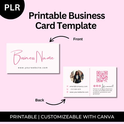 Printable Business Card Template