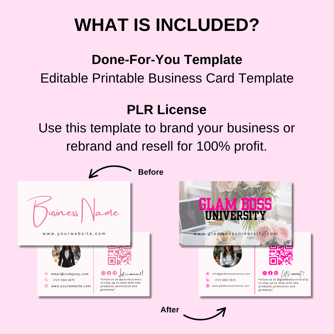 Printable Business Card Template