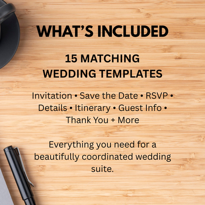 Emerald Green Wedding Invitation Suite