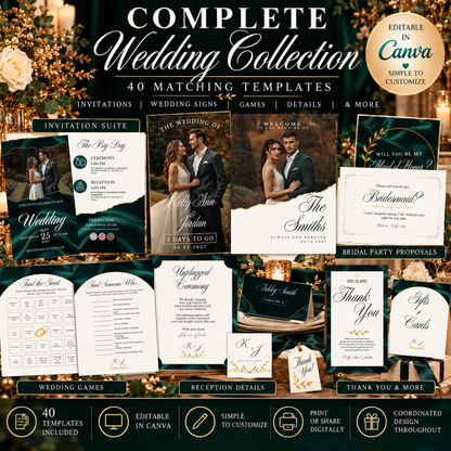 Emerald Green Wedding Bundle