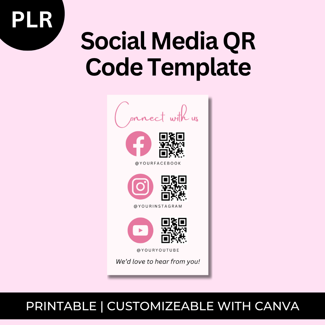 Social Media QR Code Template