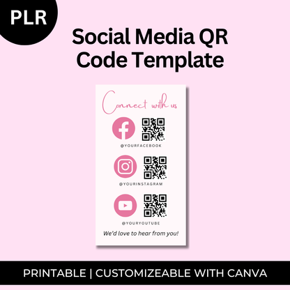 Social Media QR Code Template