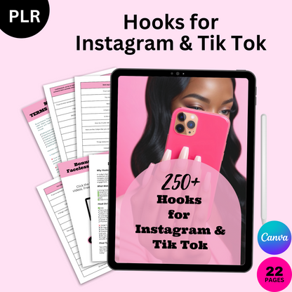 Hooks for Instagram & Tik Tok (LM)