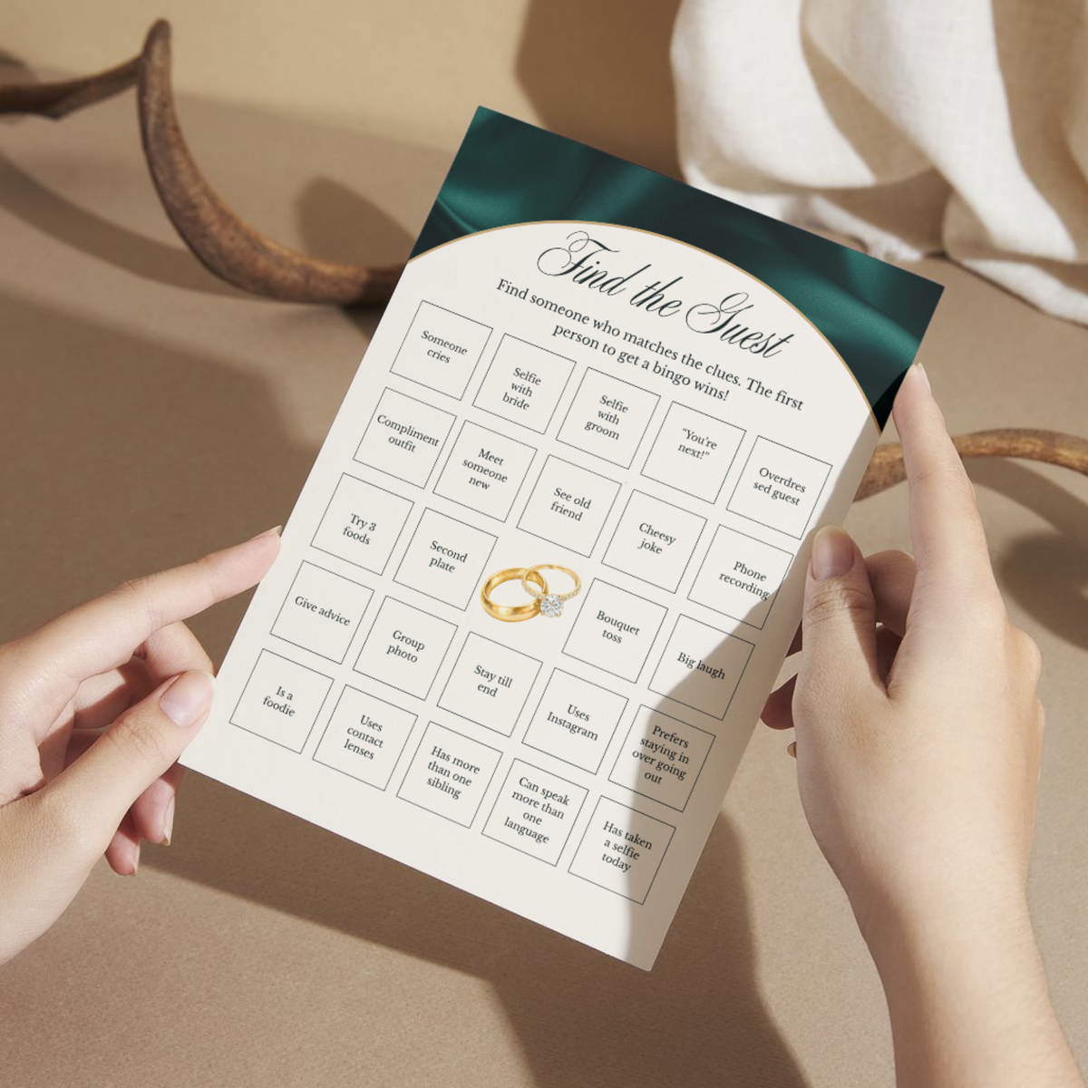 Emerald Green Wedding Details Templates Bundle
