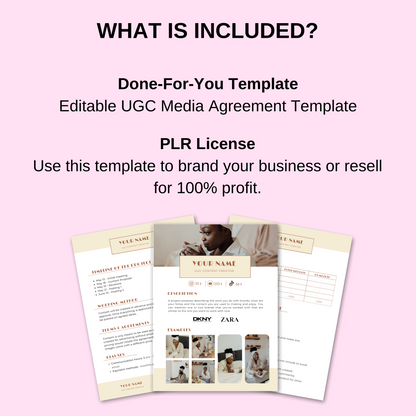UGC Agreement Contract Template