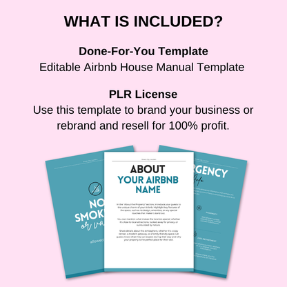 Airbnb House Manual Template