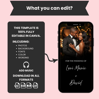 Luxe Save the Date Invitation Template