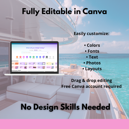Boat Party Invitation Bundle