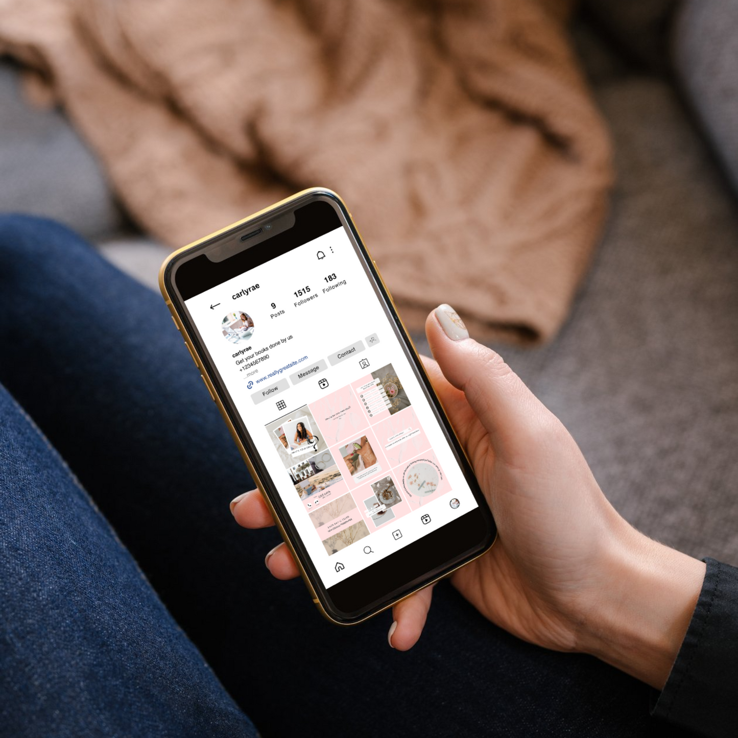 PLR Pink Life Coach Instagram Post Templates