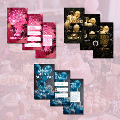PLR Birthday Invitation Canva Bundle