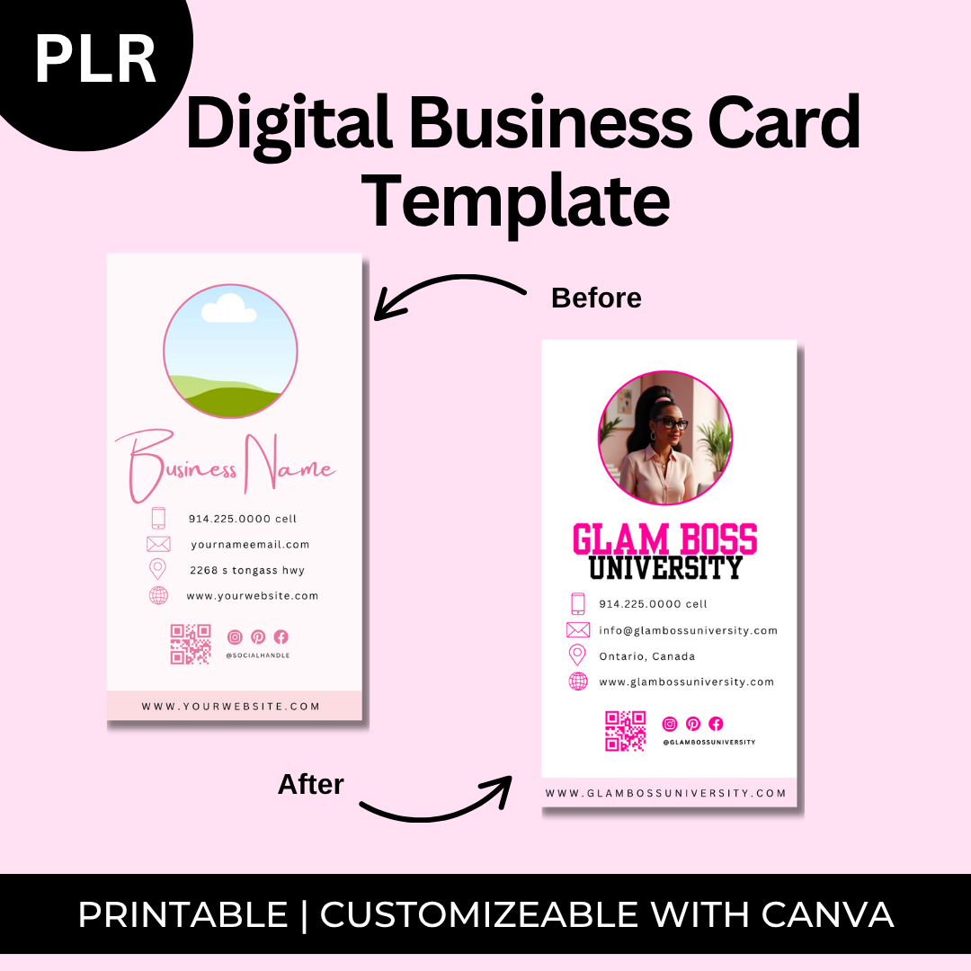Digital Business Card Template