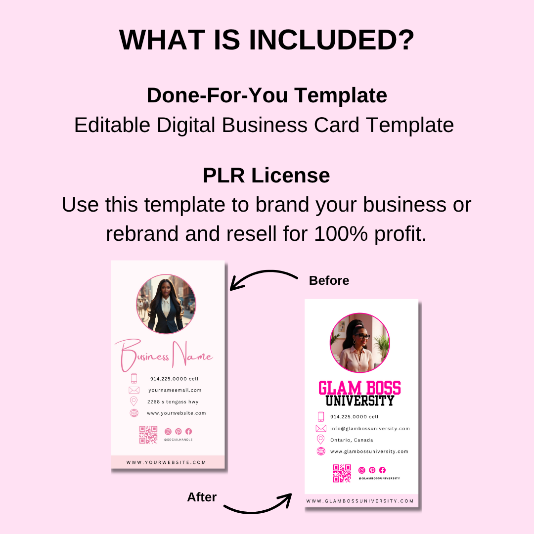 Digital Business Card Template