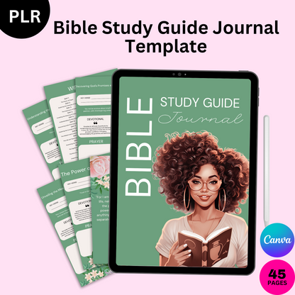PLR Bible Study Guide for Women Journal Template