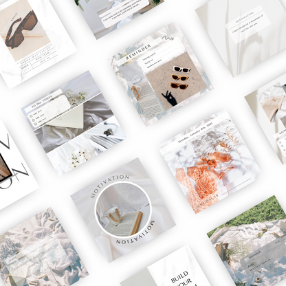 PLR Beauty Instagram Posts Template